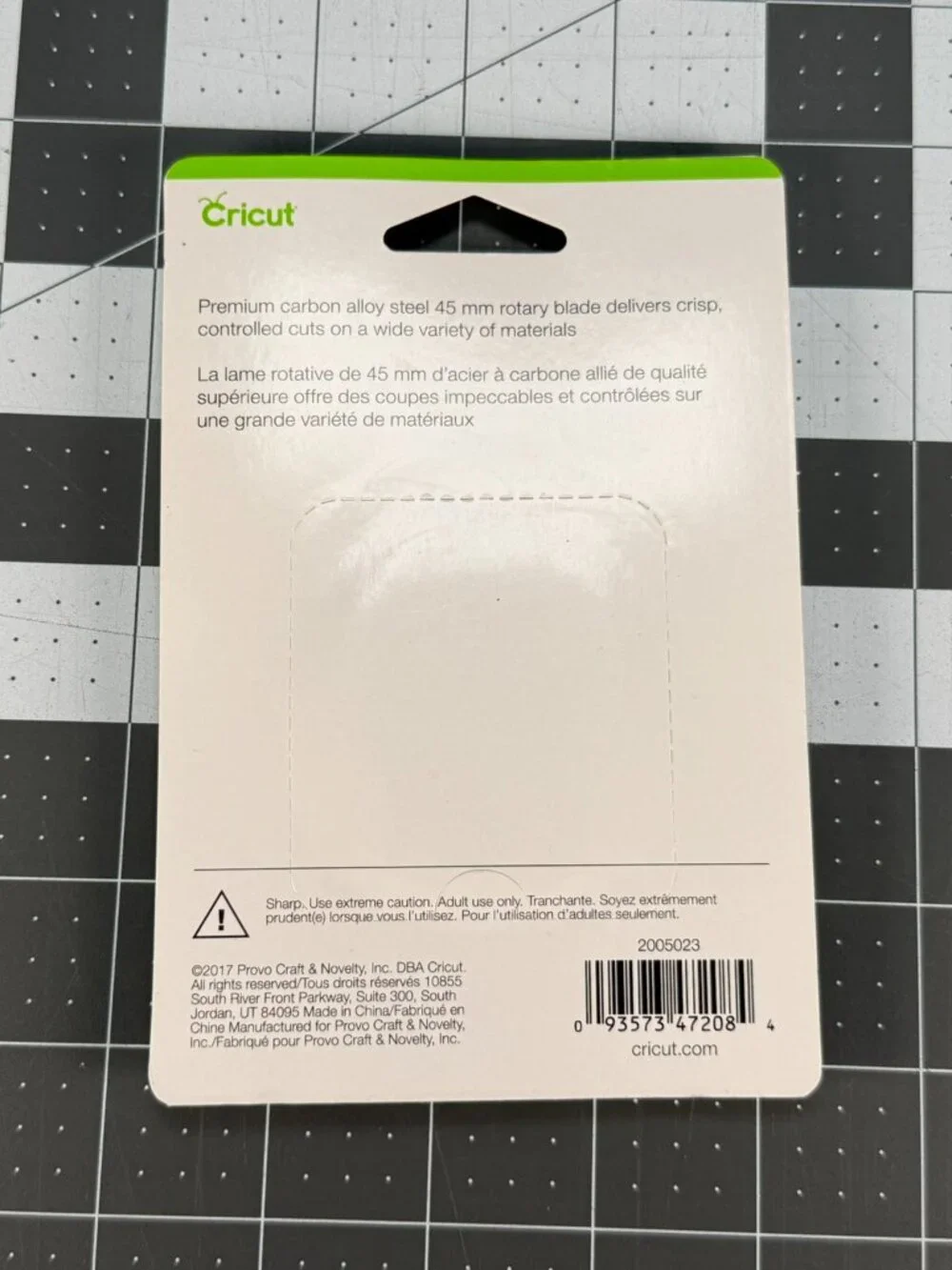 NEW Cricut 45mm Rotary Cutter Refill Blades 3-Pack Lot (9 Blades Total) A-0001